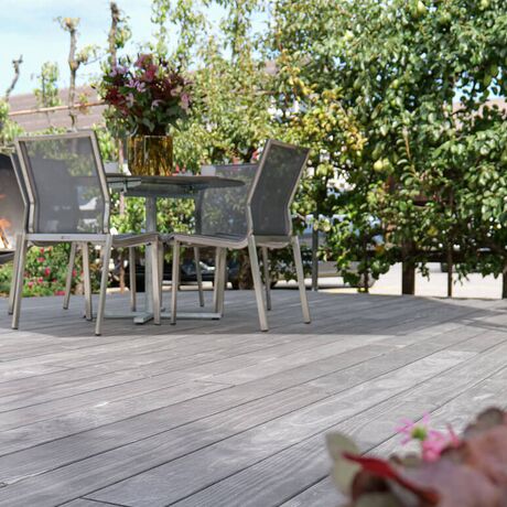 Gebr. Eisenring AG, 6-0114, Terrasse, Accoya Color Grey, 25/145, geschliffen, unbehandelt