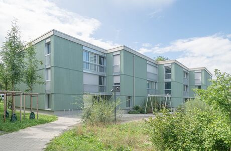 Gebr. Eisenring AG, 5-0318, Fassade, nord. Fichte, Sichtnut 21/110, sägeroh, Schlammfarbe Farbton NCS S 4010-G10Y Art. 649