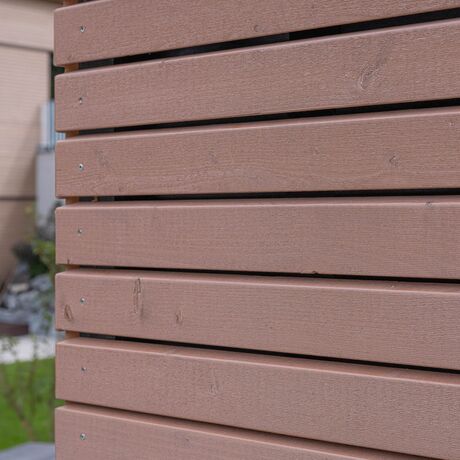 Gebr. Eisenring AG, 4-0201, Fassade, nord. Fichte, Rhomboid Nut + Kamm 20/75, strukturfein, Lignovit Lasur