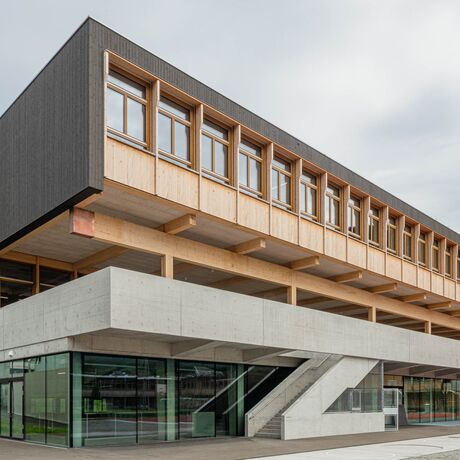 Gebr. Eisenring AG, 5-0287, Fassade, nord. Fichte, Fassadenlatten 21/118, sägeroh, Lignovit Lasur Terra 5341, Farbton 04/5 Darth Vader