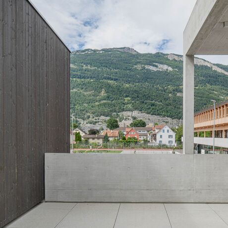 Gebr. Eisenring AG, 5-0287, Fassade, nord. Fichte, Fassadenlatten 21/118, sägeroh, Lignovit Lasur Terra 5341, Farbton 04/5 Darth Vader