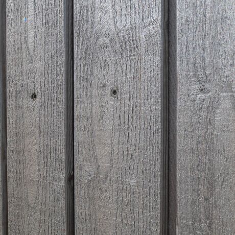 Gebr. Eisenring AG, 5-0373, Fassade, nord. Fichte, Sichtnut 21/85, sägeroh, vorvergraut Perlmutt 50